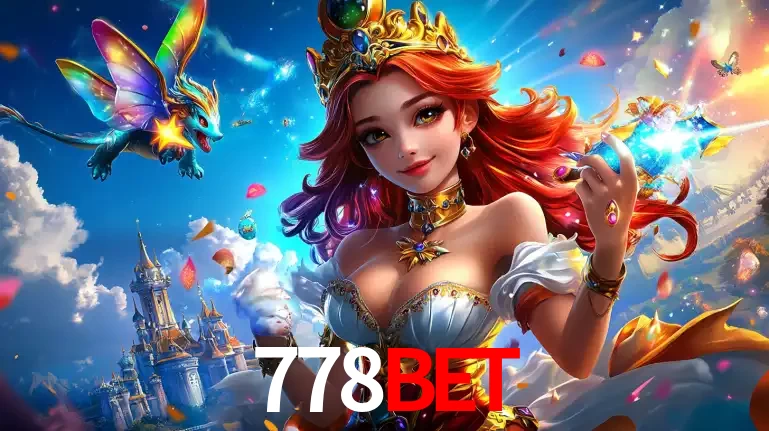 A princesa de um reino de fantasia mágico, com seu pequeno dragão, apresentando um mundo de prêmios encantados nos jogos de caça-níqueis do cassino 778bet.
